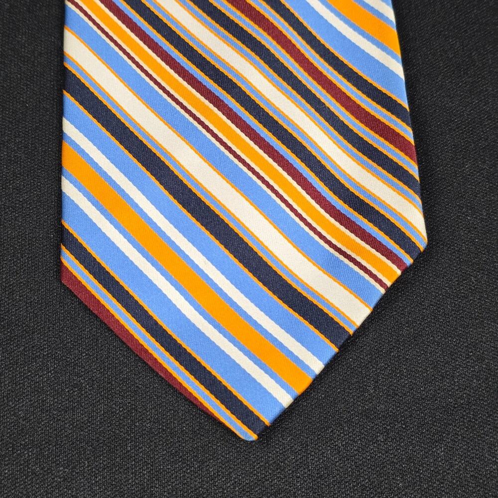 KELLY Tie Men's Multi-Color Striped Tergal Polyester Necktie
